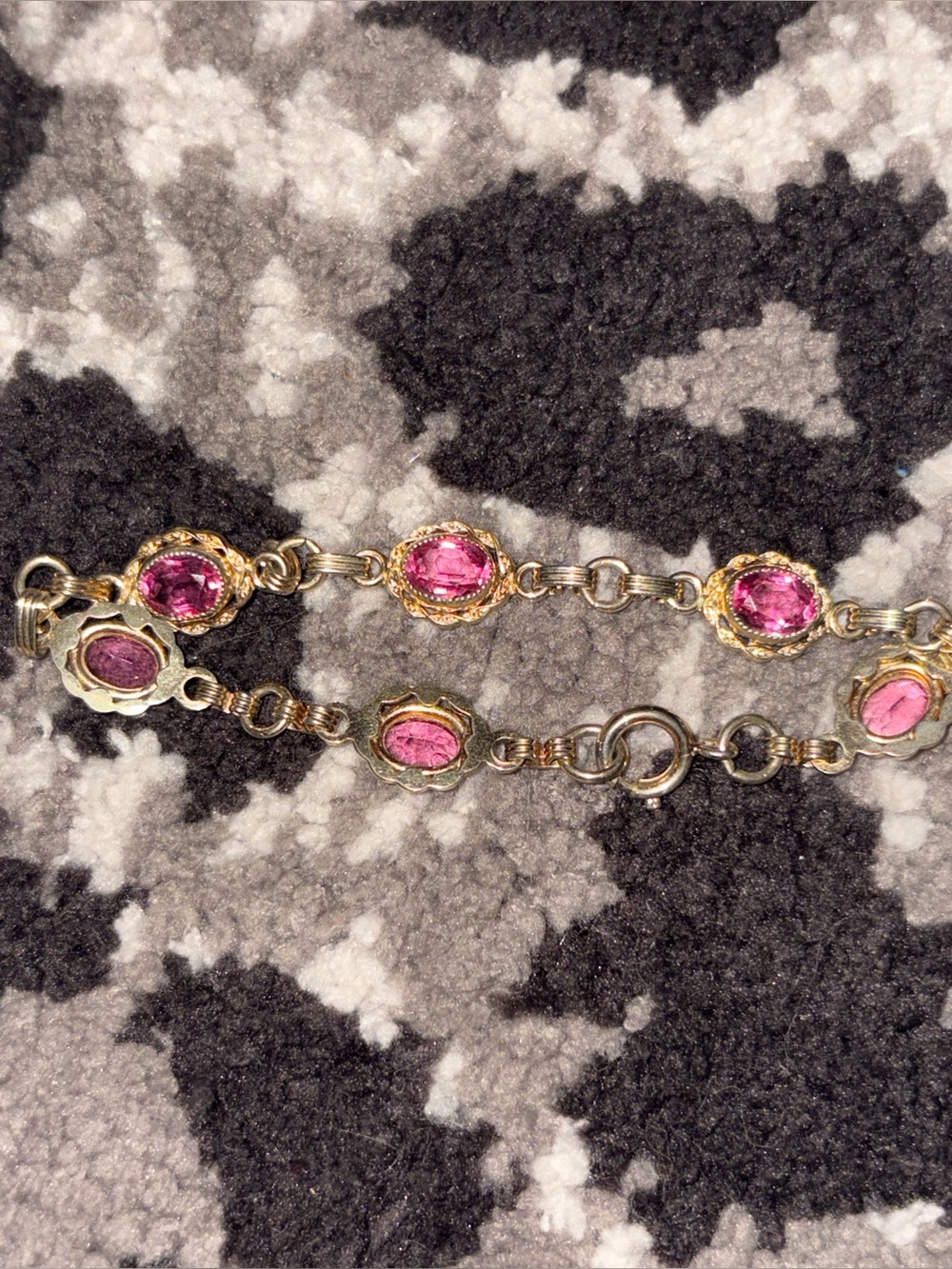 12K Gold pink bracelet.